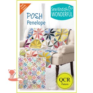 Patrón de colcha Posh Penélope, patrón digital en PDF, ¡Maravilloso!