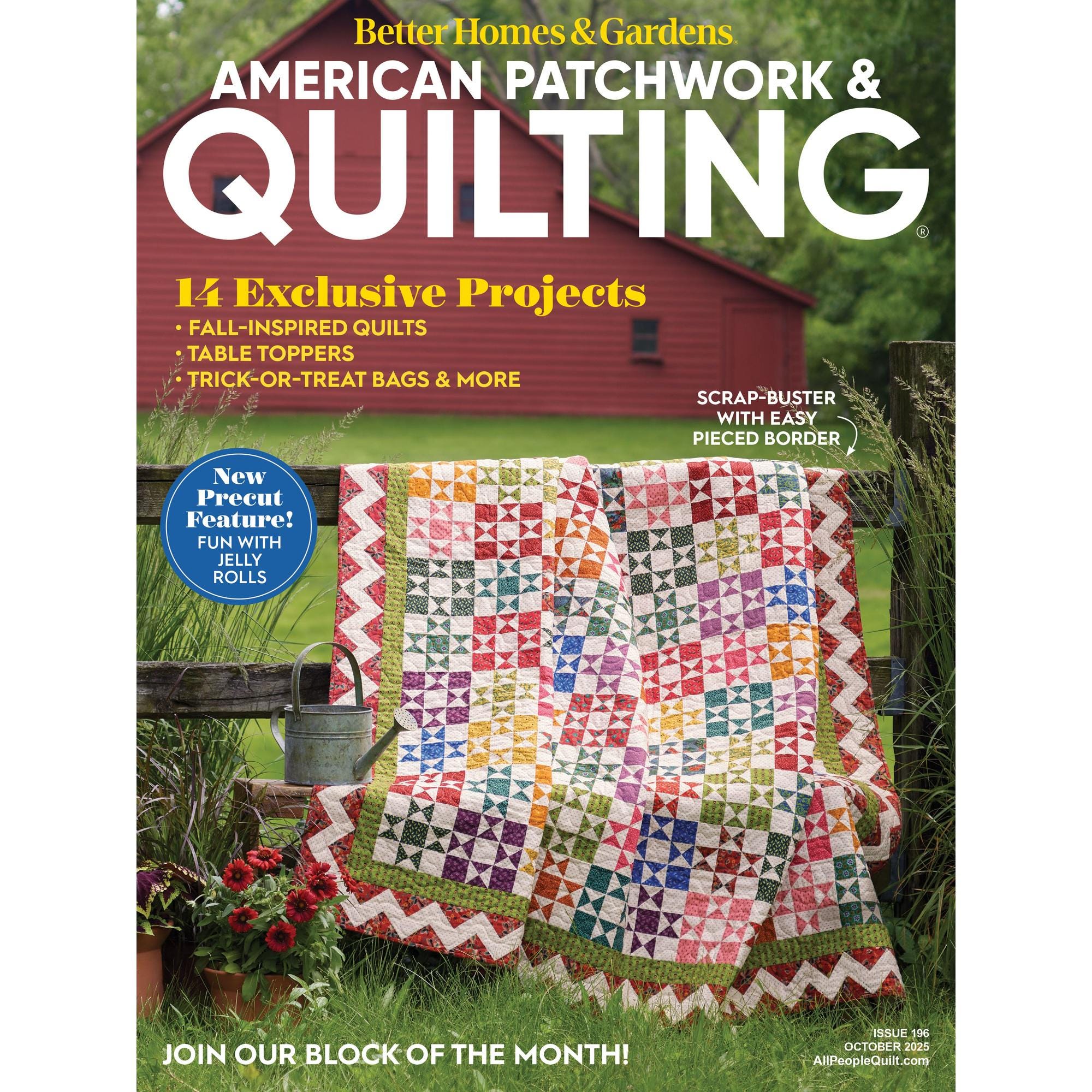 American Patchwork & Quilting Magazine, October 2025 Issue 196 - Etsy