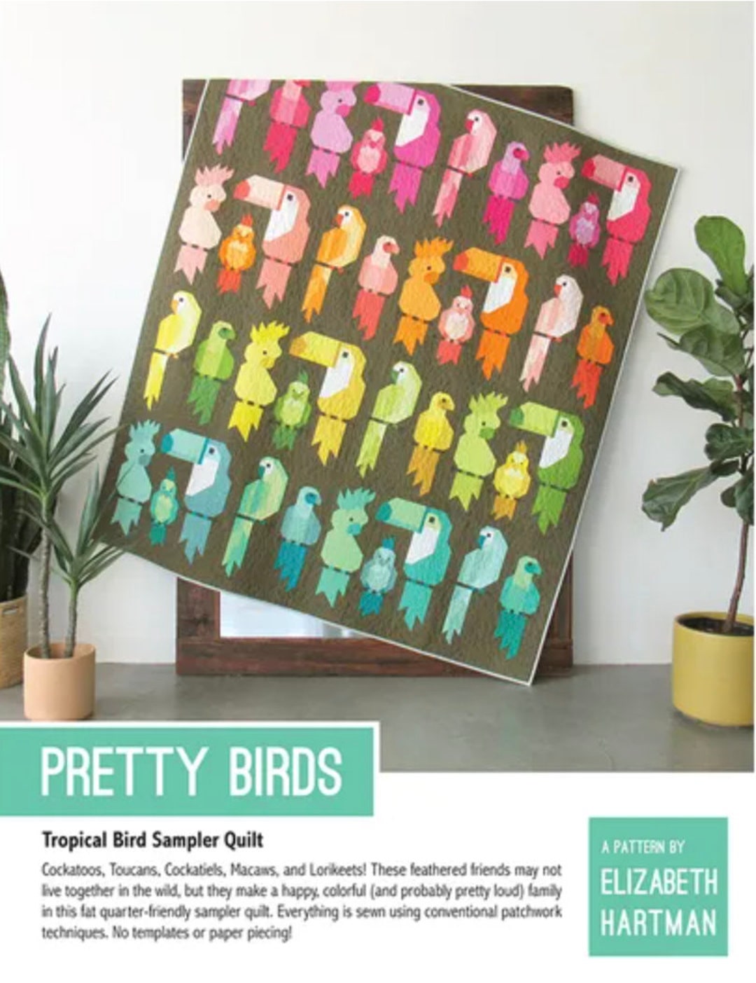 Pretty Birds Pattern by Elizabeth Hartman EH-051 - Etsy