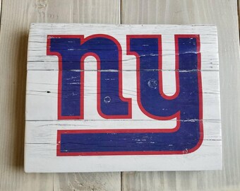 New York Giants Handmade Sign, NY Giants Vintage Look Reclaimed Wood Sign, Wall Sign, Giants Gift, Gift for Men, Boyfriend, Fathers Day Gift