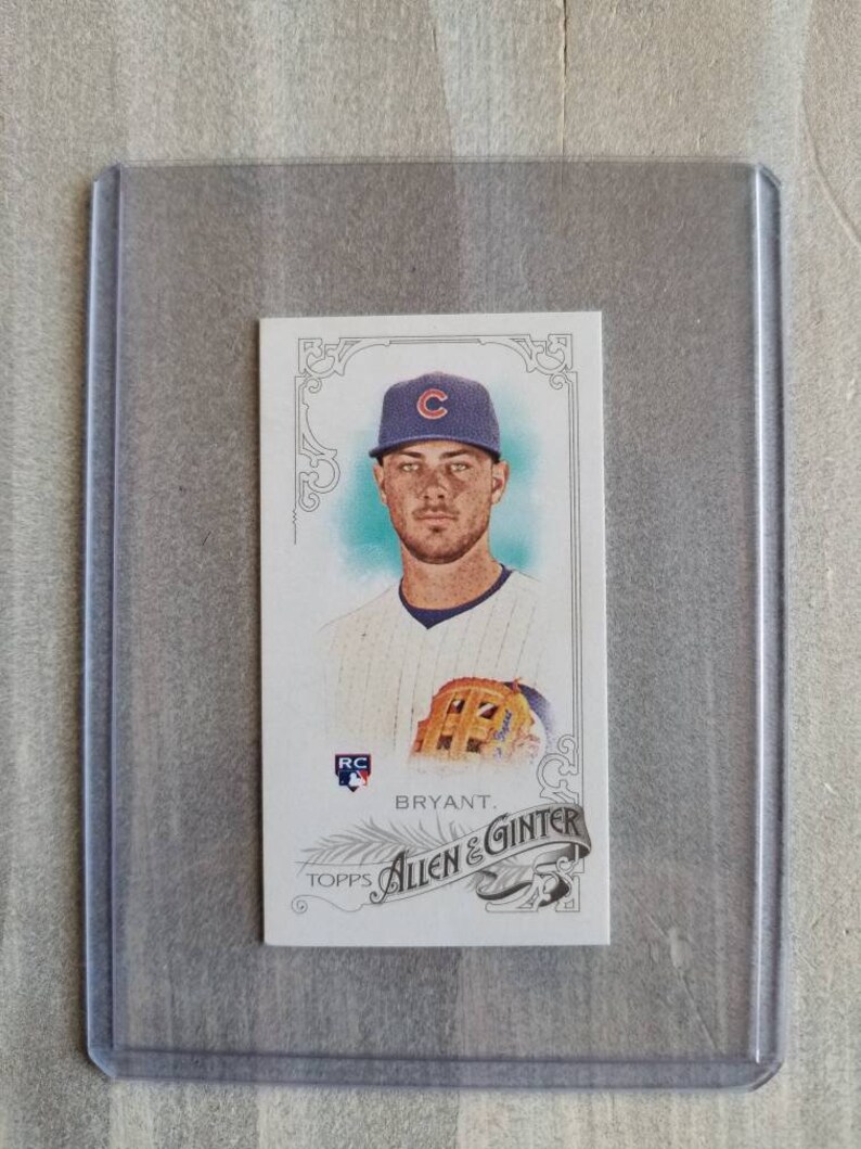 Anthony Rizzo Gifts for Men Gifts for Boyfriend Gift Birthday Gifts for Him  Fly the W RARE Kris Bryant Rookie Card Chicago Cubs Gift dexis-iberica  Collectibles Art & Collectibles