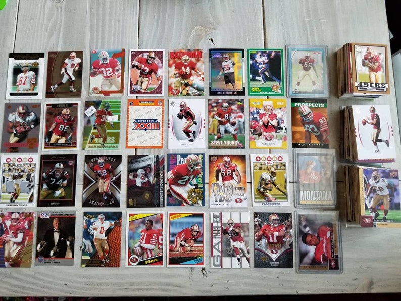 Jerry Rice 49ers Gift Gifts for Boyfriend Gift Gifts for Men Steve Young 250 San Francisco 49ers Fottball Cards