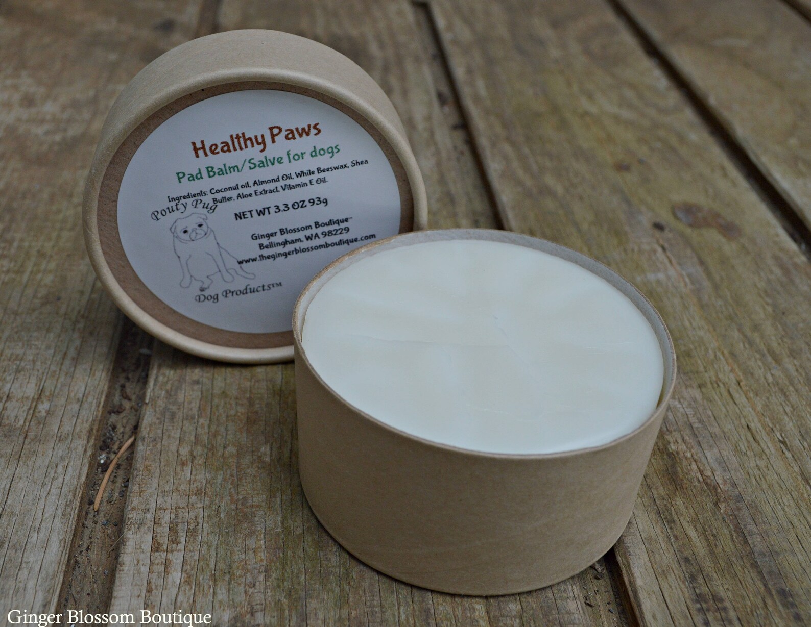 Baume sain de coussinet de chien de pattes Salve Animaux de | Etsy