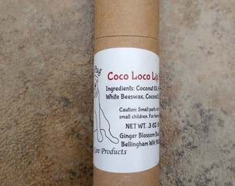 Pouty Pug Coco Loco Lip Balm, lip care, natural, moisturize, accessories, gifts, beauty, skin care, coconuts, tropical, fresh, beach, lips