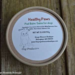 Healthy Paws Dog Pad Balm & Salve, Pets, Natural, Protect, Moisturize, Balm, Smooth, Gift, Travel, Dogs, Cats, Heal, Repair