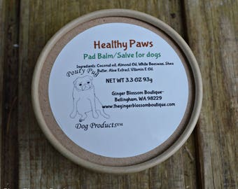 Healthy Paws Dog Pad Balm & Salve, Pets, Natural, Protect, Moisturize, Balm, Smooth, Gift, Travel, Dogs, Cats, Heal, Repair