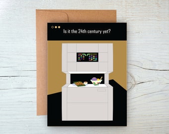 Replicator Star Trek Inspired Card - Filipino Food
