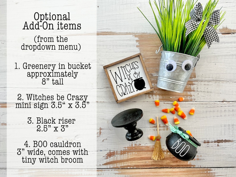 Halloween party decor, tiered tray Fall kitchen / dining room decor set H25 image 2