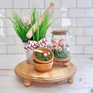 Honkbal gelaagd decor, sportief interieuraccent, vignet display x 27