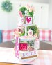 Pink & White Valentines Day tiered tray set! Mix and match items, mini signs, garlands, love dice, etc. V12 