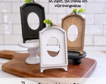 Interchangeable FRAMES inserts sold separately!! Display, vignette, tiered tray decor