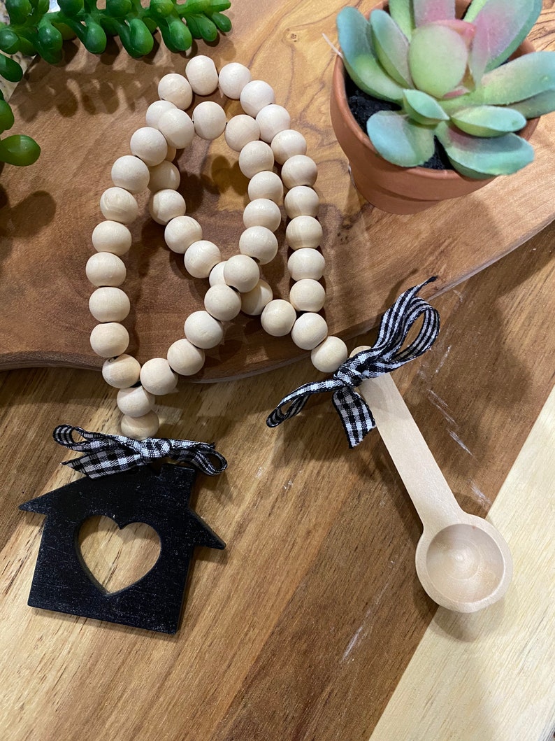 bacon my heart mini rolling pin etc Mix and match funny kitchen menu Farmhouse kitchen tiered tray black /& white EAT scrabble tiles