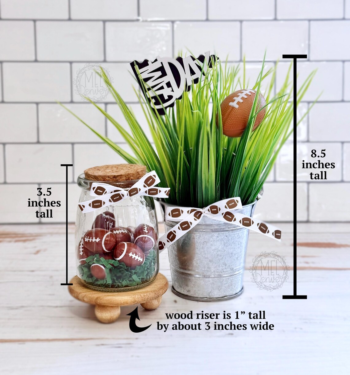 Football Game Day Tiered Tray Decor, Sports Vignette X34 - Etsy