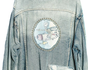 Flight of the Navigator Frosted Denim jacket