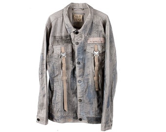 Grey'd n faded jean jacket