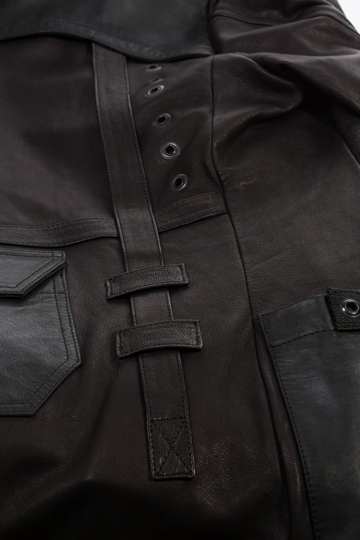 Black Leather Battalion Blazer