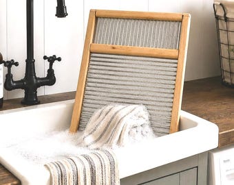 タ*ウ様 7/20終了 WRIGHT + DOYLE アンティークリネン カバー Vintage “dubl Handi” Washboard by the Columbus Washboard Company