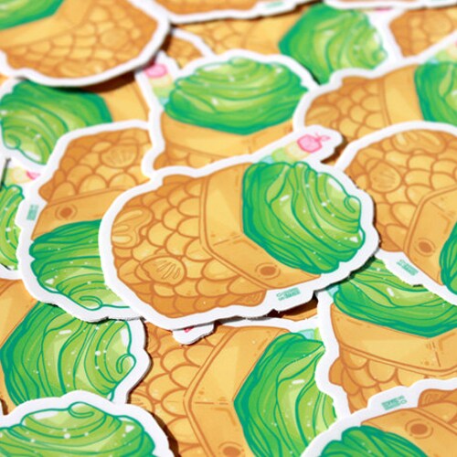Green Tea Matcha Ice Cream Cube Taiyaki Waterproof - Etsy Israel Green Tea Matcha Ice Cream Cube Taiyaki Waterproof - Etsy Israel