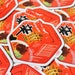Instant Spicy Ramen Cube | Aesthetic Anime Sticker | Water Resistant Sticker Great for Back to School for Laptop, Water Bottle, Locker! 