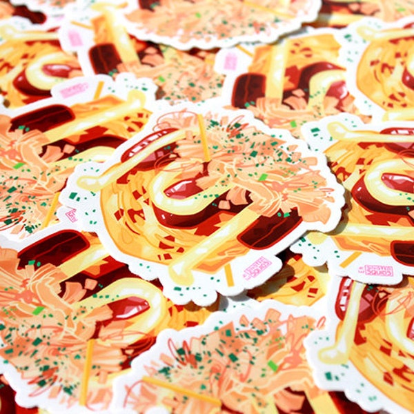 Takoyaki Japanese Street Food | 3" Waterproof Aesthetic Anime Stickers | Otaku Gift and Anime Lover | Laptop, Water Bottle, Locker