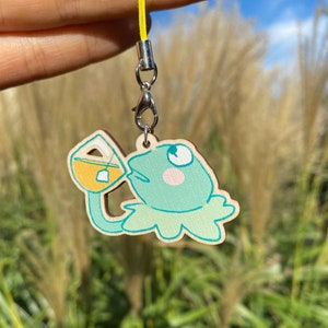 VIRGO Froggy Meme Astrology Wooden Phone Charm | green aesthetic | keychain Maple wood | star signs zodiac