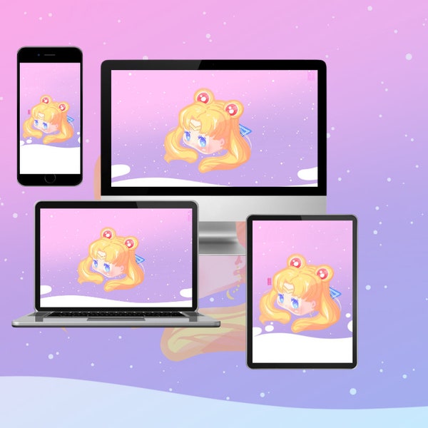 Sailor Magical Girl Cube Aesthetic Phone and Desktop Wallpapers | iPhone, Cell phone background, Android lock screen, computer kawaii