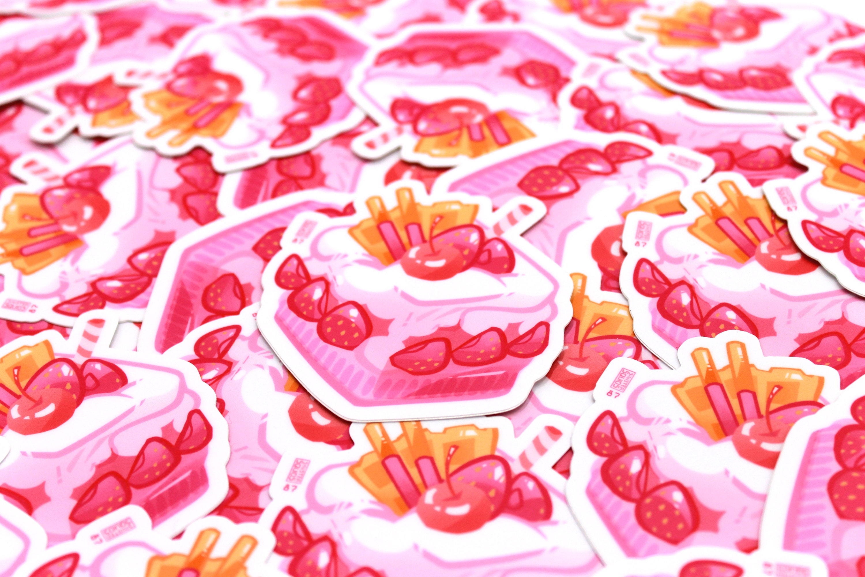 Strawberry Milkshake Cube Waterproof Aesthetic Anime - Etsy