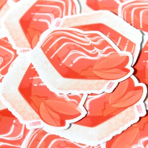 Sushi Sticker Set | Waterproof Japanese Food Vinyl Decals for Laptop Tumbler Planner Journal Decoration image 5