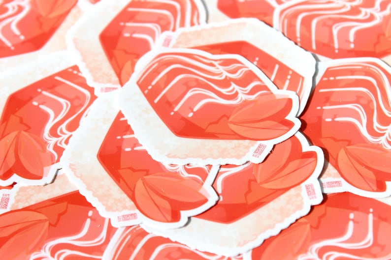 Sushi Sticker Set | Waterproof Japanese Food Vinyl Decals for Laptop Tumbler Planner Journal Decoration image 5