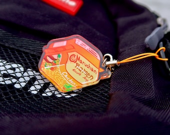 Chicken Flavor Ramen Double sided Food Cube Key Chain | Anime lover, otaku gift | Instant noodles