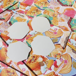 Food Cube Mystery Pack (4 Sticker)| Ästhetisches Sticker Pack | Wasserfestes Vinyl | Anime Liebhaber und Feinschmecker Geschenk