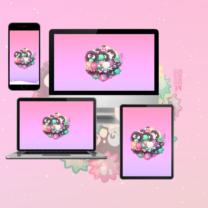 Soot Sprite Aesthetic Phone Desktop Wallpapers Iphone Cell Etsy Soot Sprite Aesthetic Phone Desktop Wallpapers Iphone Cell Etsy
