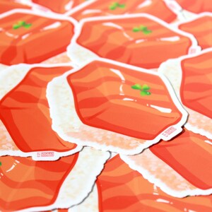 Sushi Sticker Set | Waterproof Japanese Food Vinyl Decals for Laptop Tumbler Planner Journal Decoration image 4