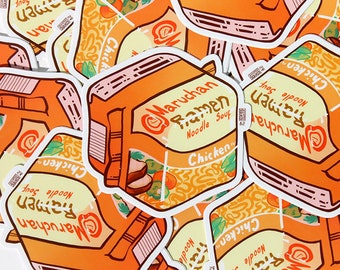 Maruchan Ramen Sticker, Chicken Noodle Soup, Waterproof Vinyl