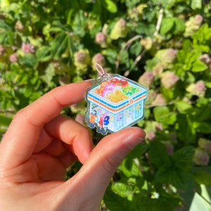 Kawaii Ramen Keychain: Japanese Convenience Store Acrylic Charm