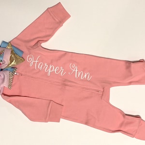 Monogrammed Footie; personalized onesie