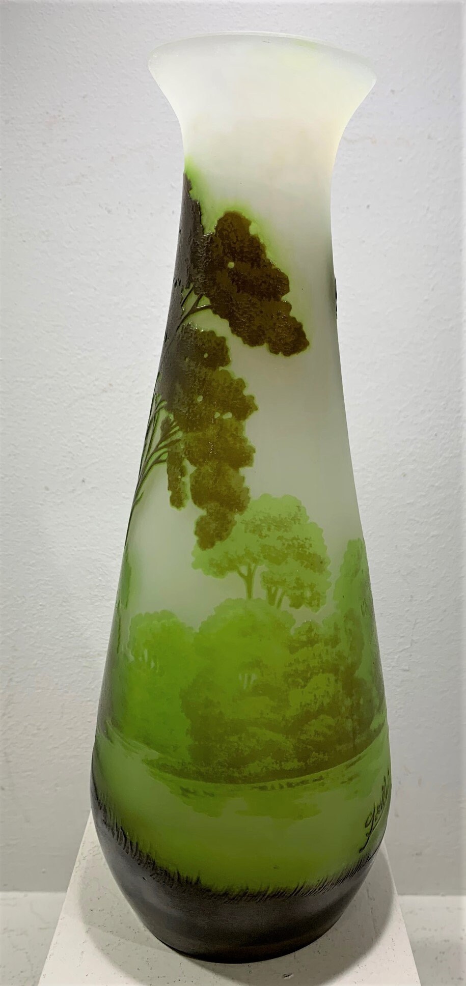 Gallé Glass Paste Vase. Etsy Sweden