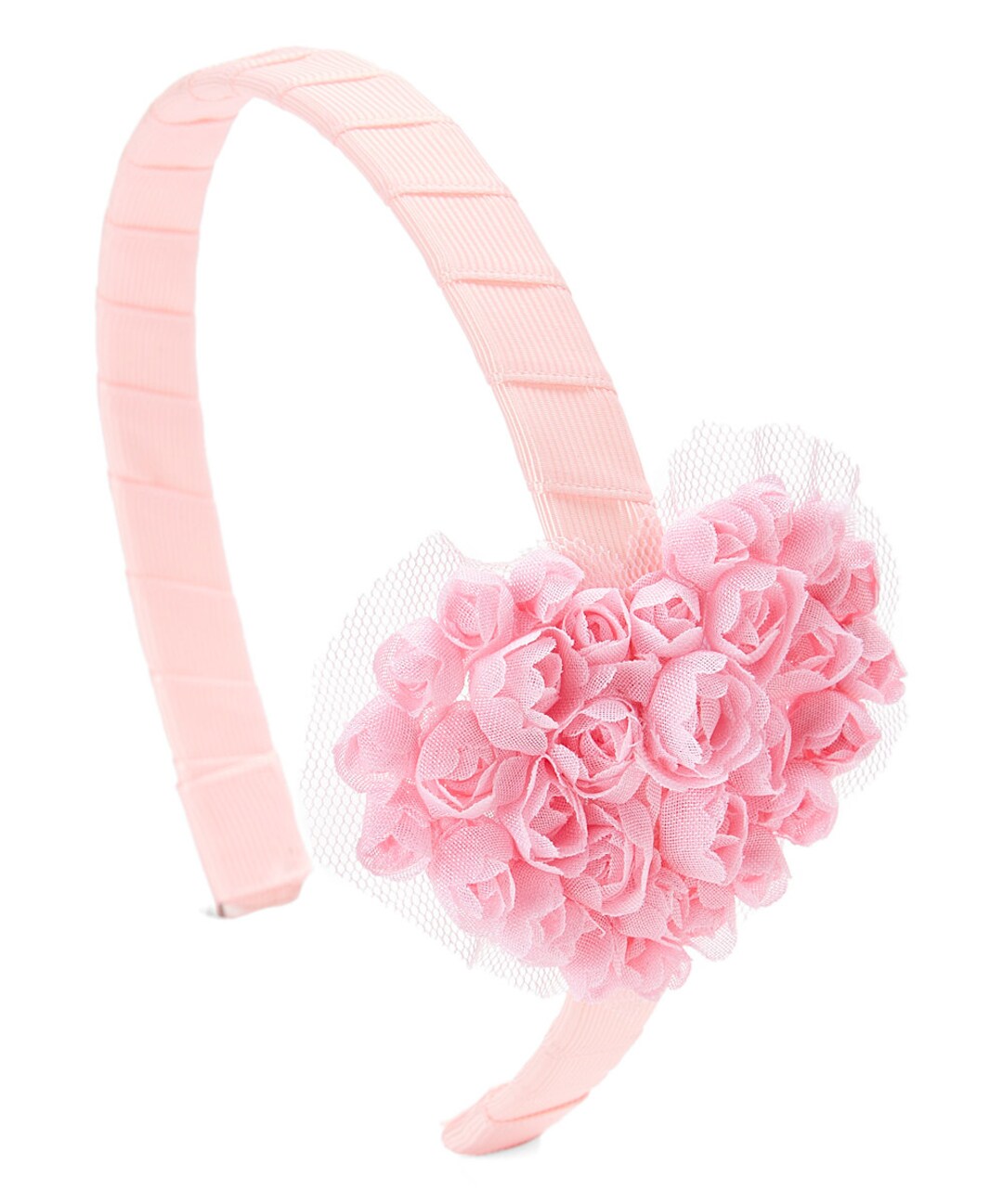 Pink Heart Headband Pink Chiffon Organza Heart Headband Etsy