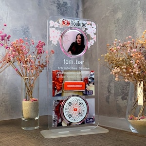Social Media Sign with Qr Code,  Business Sign,  Scan sign, business smal social media sign, Custom Acrylic Sign, Customizable Qr Code