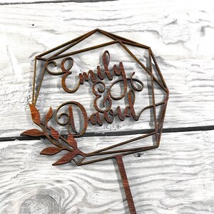 Personalized Wedding Cake Topper, Customized Cake Topper for Wedding, Wedding Cake Topper with the names of the bride and groom