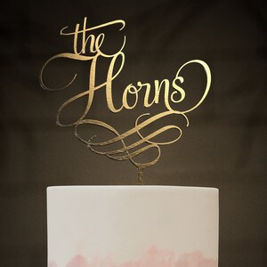 The Surname Cake Topper. Custom Last Name Wedding Cake Topper. Surname wedding cake topper. Wedding Cake topper. Custom Cake Topper.