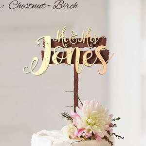 Personalized Wedding Cake Topper Rustic, Custom Wedding Cake Topper, Personalized Cake Topper Custom Cake Topper Wedding Custom Cake Toppers image 2