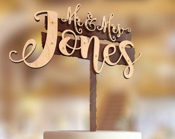 Personalized Wedding Cake Topper Rustic, Custom Wedding Cake Topper, Personalized Cake Topper Custom Cake Topper Wedding Custom Cake Toppers