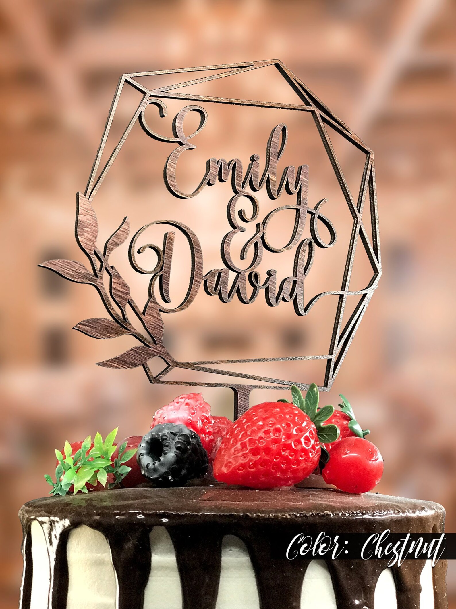 Personalized Wedding Cake Topper, Customized Cake Topper for Wedding ...