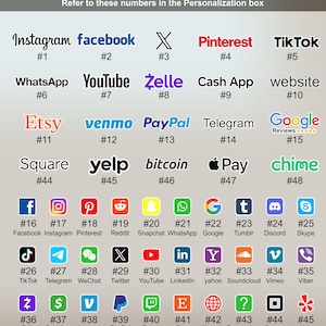 Scan to Pay QR Code Sign, Payment Stand, Venmo WiFi, Custom Acrylic Social Media Display, Instagram Business Plaque image 7