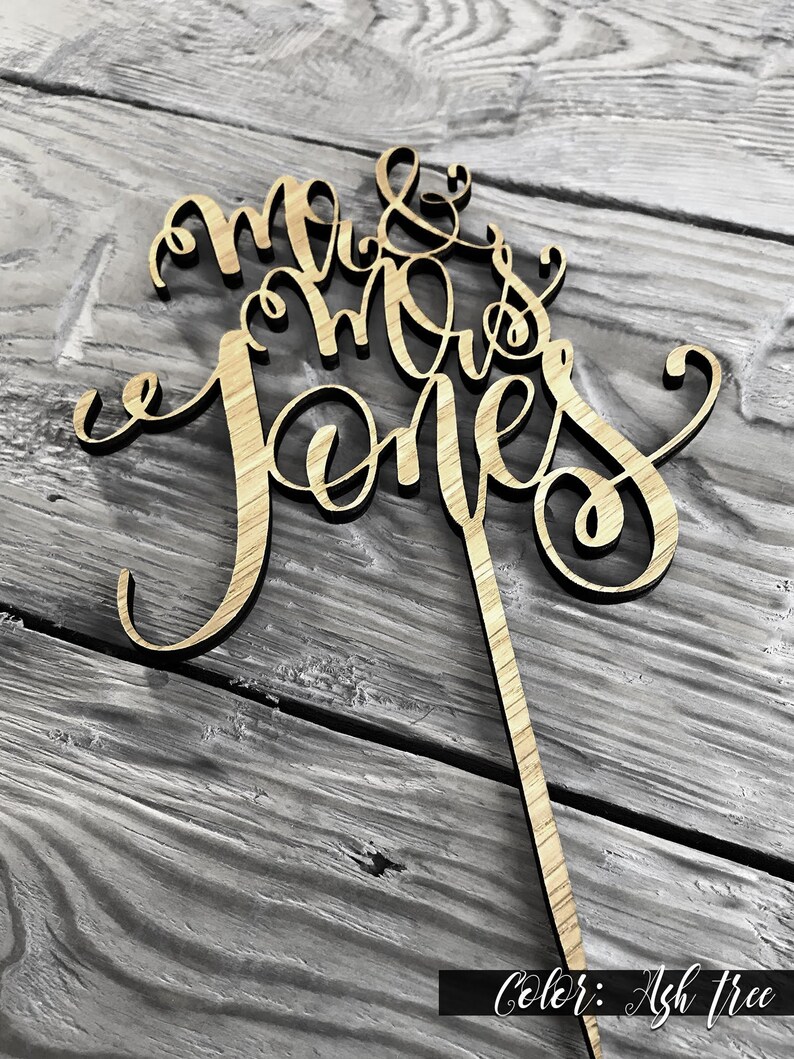 Customized Wedding Cake Topper Personalized Cake Topper for Etsy