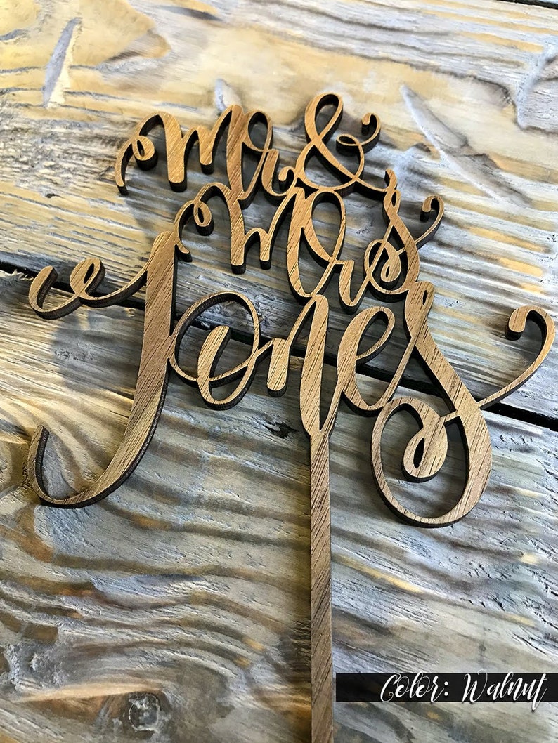 Customized Wedding Cake Topper Personalized Cake Topper For Etsy