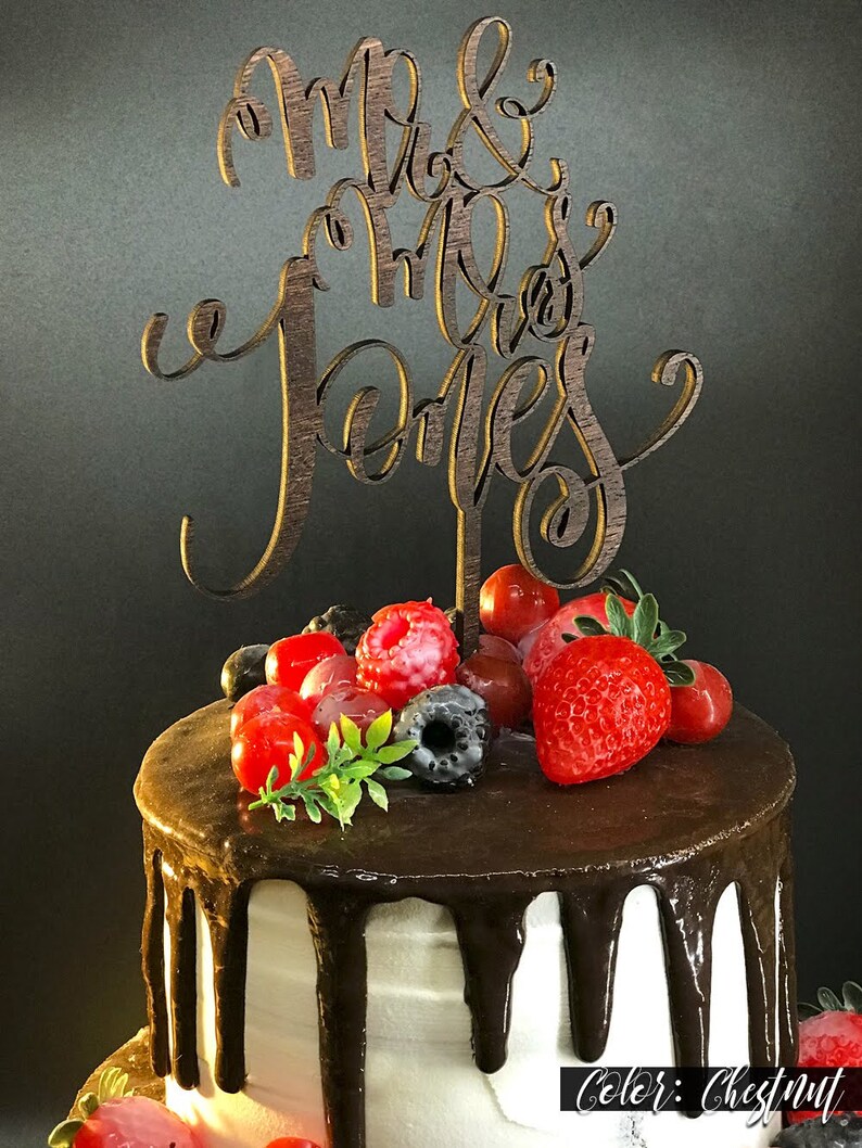 Customized Wedding Cake Topper Personalized Cake Topper For Etsy