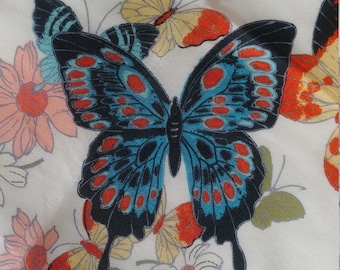 LARGE BLUE BUTTERFLY SCARF INSECT MOTH SCARF SHAWL WRAP SARONG CHRISTMAS GIFT