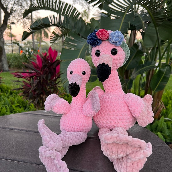 Flamingo Amigurumi Plushie - Flamingo - Flamingo Stuffed Animal